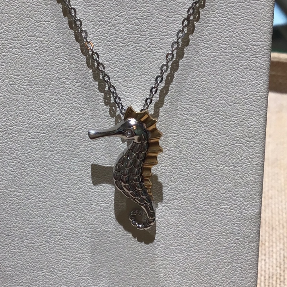 Alamea 14k & Sterling Silver Seahorse Pendant